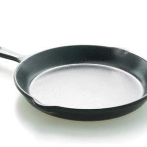 Non-stick coated cast iron skillet frying pan