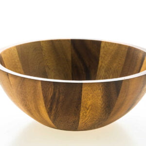 Small dark wood serving bowl